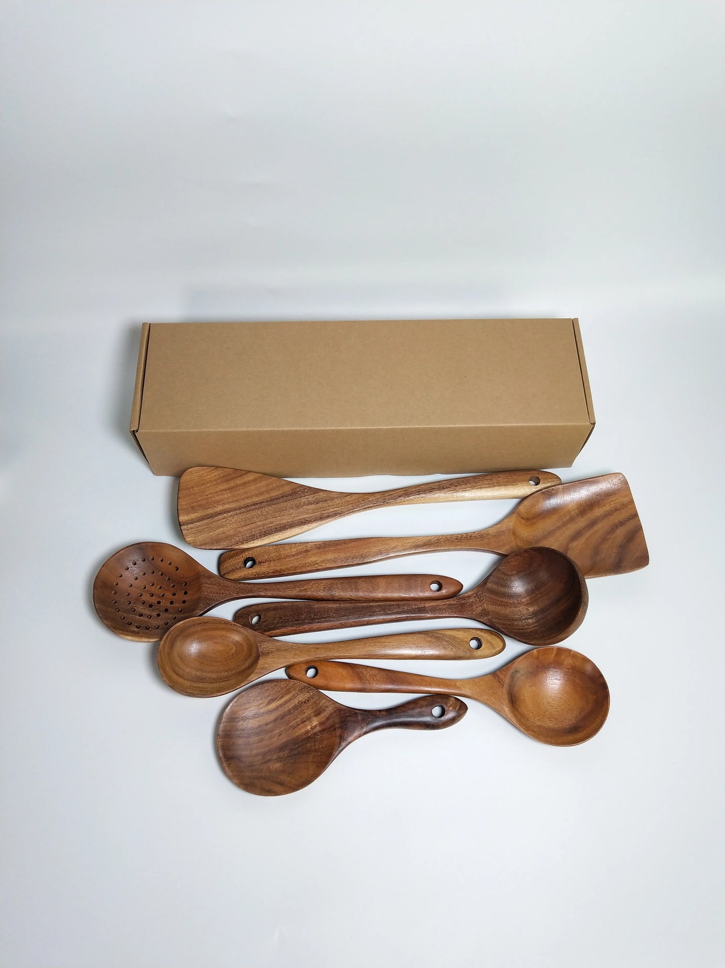 EcoChef 7-Piece Wooden Cooking Utensil Set