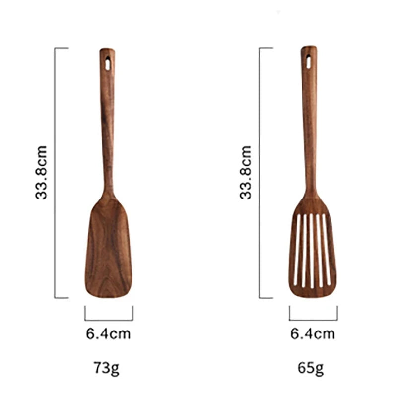 EcoChef 7-Piece Wooden Cooking Utensil Set