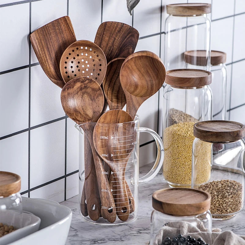 EcoChef 7-Piece Wooden Cooking Utensil Set