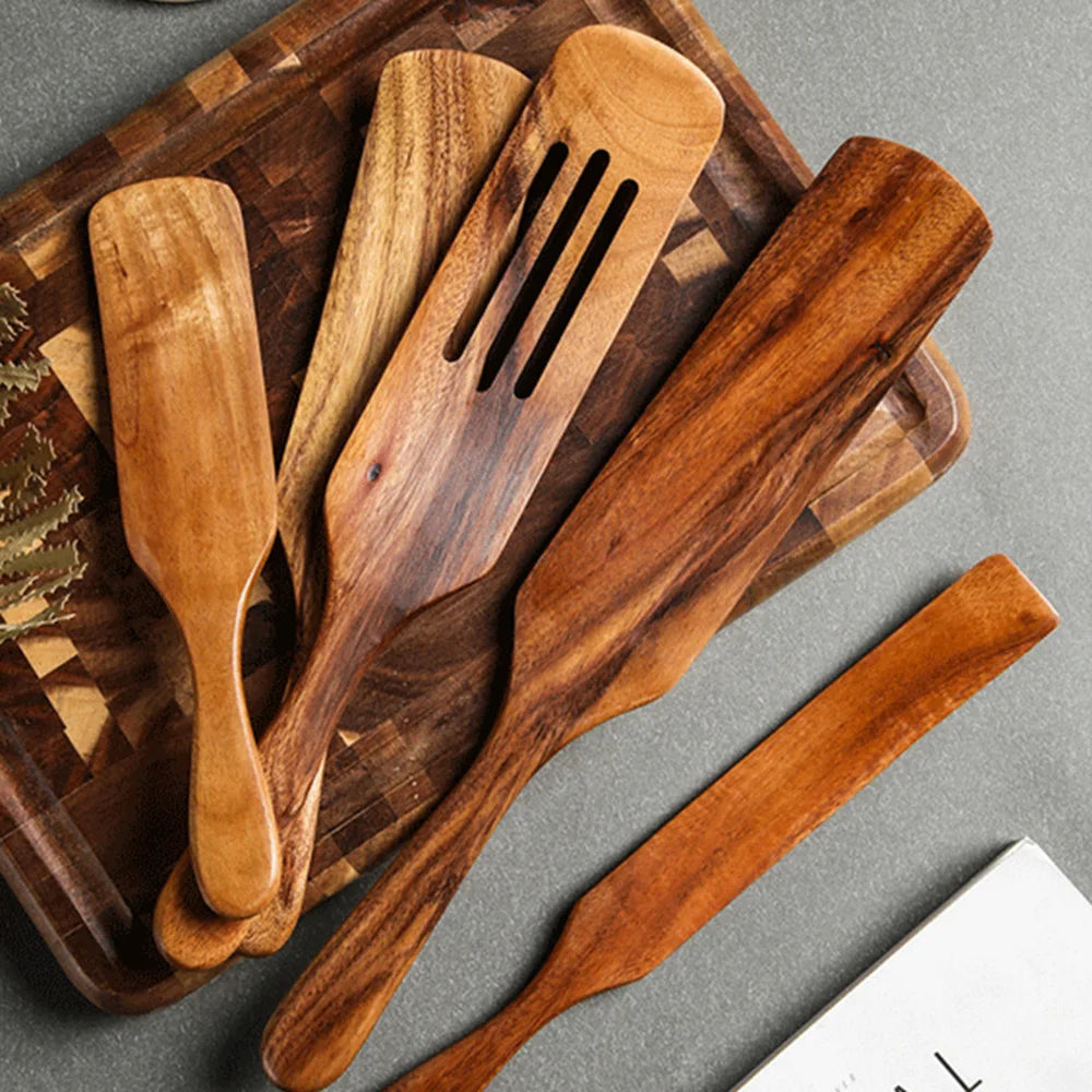EcoChef 7-Piece Wooden Cooking Utensil Set
