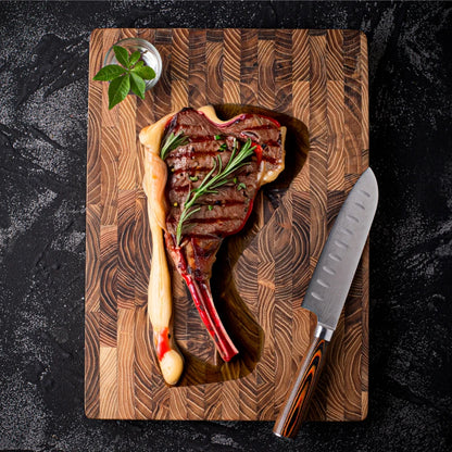 TeakCraft Compact Wooden Chopping Board