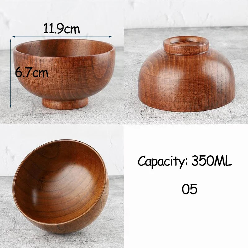 ZenWood 6" Jujube Wooden Bowl
