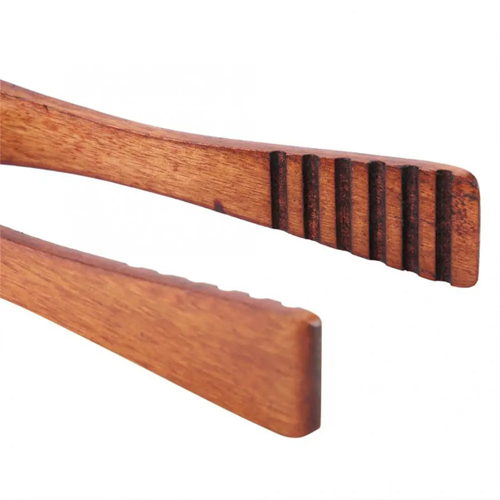 EcoGrip Wooden Food Tongs