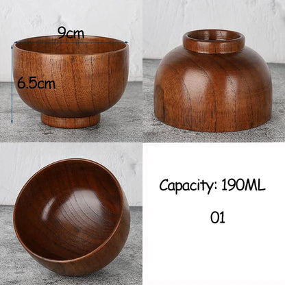 ZenWood 6" Jujube Wooden Bowl