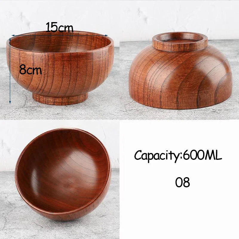 ZenWood 6" Jujube Wooden Bowl
