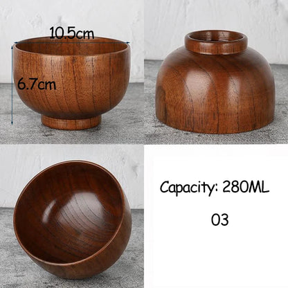 ZenWood 6" Jujube Wooden Bowl