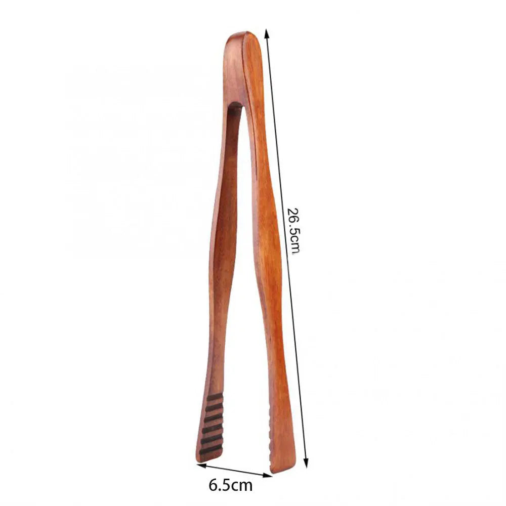 EcoGrip Wooden Food Tongs