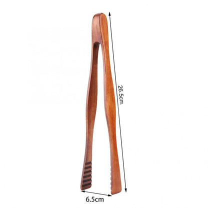 EcoGrip Wooden Food Tongs